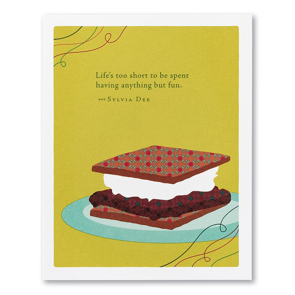 Positively Green, Greeting Cards, Gifts, Life's to Short to be Spent Having, 527240